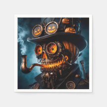 Halloween Steampunk Gothic Jack-O-Lantern