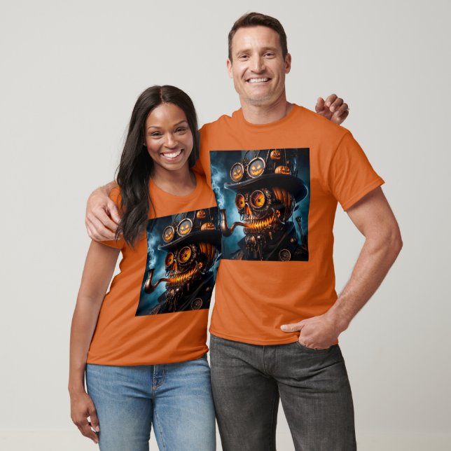 Halloween Steampunk Gothic Jack-O-Lantern T-Shirt (Unisex)