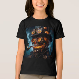 Halloween Steampunk Gothic Jack-O-Lantern Tri-Blend Shirt