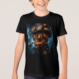 Halloween Steampunk Gothic Jack-O-Lantern Tri-Blend Shirt