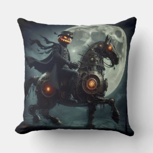 Halloween Steampunk Headless Horseman Kissen