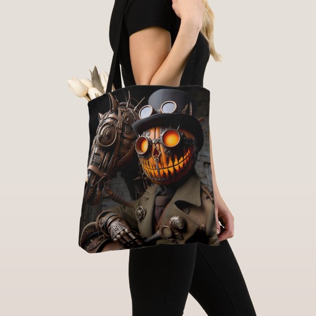 Halloween Steampunk Jack-O-Lantern Horseman (Von Nahem)