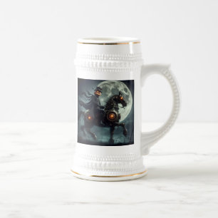 Halloween Steampunk Kopfloser Reiter Bierglas