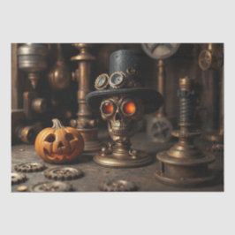 Halloween Steampunk Skull Seidenpapier