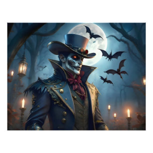 Halloween Steampunk Southern Gentleman Zombie Fotodruck
