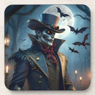 Halloween Steampunk Southern Gothic Zombie Getränkeuntersetzer