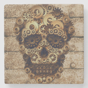 Halloween Steampunk Steinuntersetzer