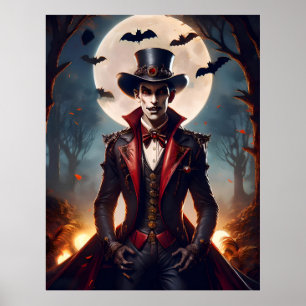 Halloween Steampunk Vampire Zombie Poster