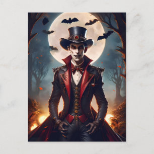 Halloween Steampunk Vampire Zombie Postkarte