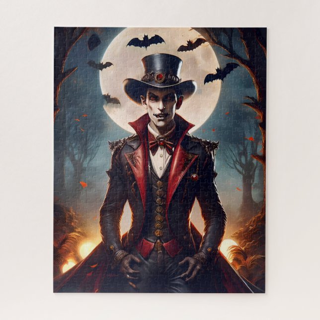 Halloween Steampunk Vampire Zombie Puzzle (Vertikal)