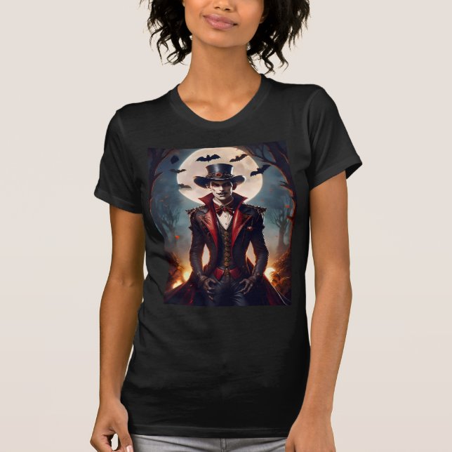 Halloween Steampunk Vampire Zombie T-Shirt (Vorderseite)
