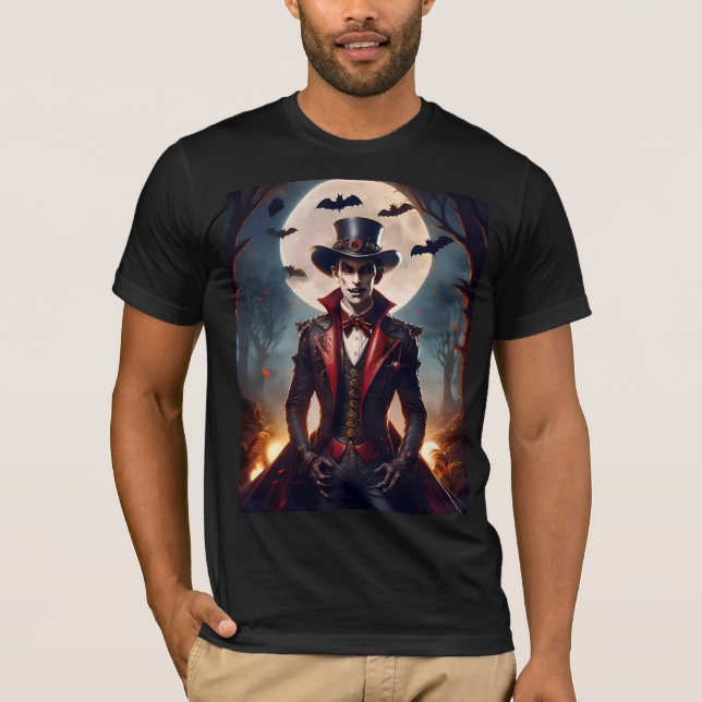 Halloween Steampunk Vampire Zombie T-Shirt (Vorderseite)