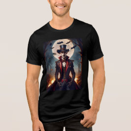 Halloween Steampunk Vampire Zombie Tri-Blend Shirt