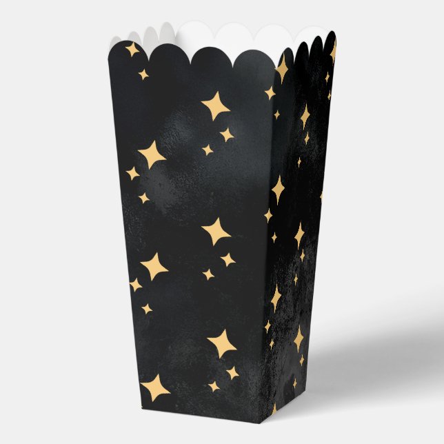 Halloween-Sterne-Popcorn Geschenkschachtel (Rückseite)