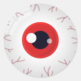 Halloween Sticker Creepy Red Eye Eyeball Leckerei 