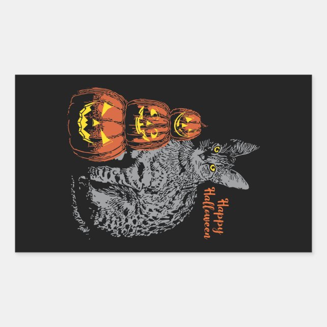 Halloween Sticker - Katzenkürme (Vorderseite)