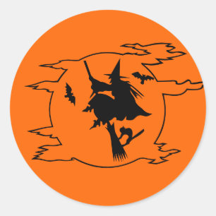 Halloween-Sticker Runder Aufkleber