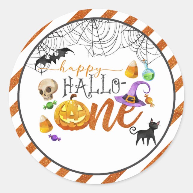 Halloween-Sticker Runder Aufkleber (Vorderseite)