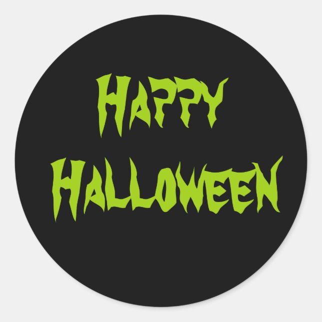 Halloween-Sticker Runder Aufkleber (Vorderseite)