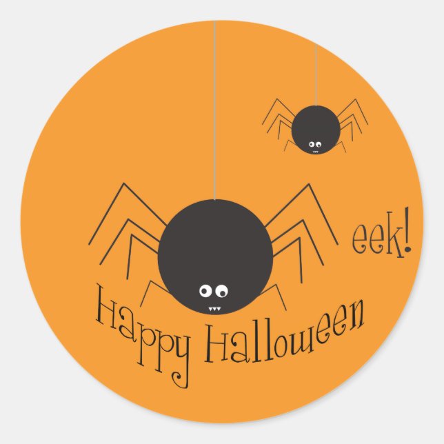 Halloween-Sticker Runder Aufkleber (Vorderseite)