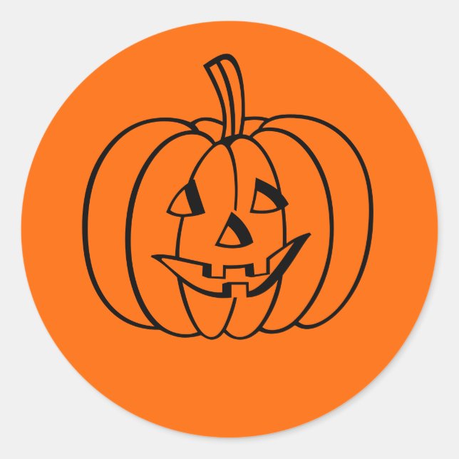 Halloween-Sticker Runder Aufkleber (Vorderseite)