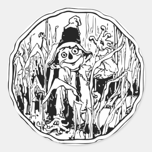 Halloween-Sticker Runder Aufkleber (Vorderseite)