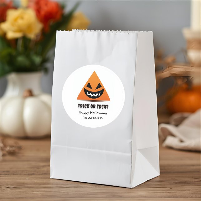 Halloween Sticker - Triangle Pumpkin Face (Von Creator hochgeladen)