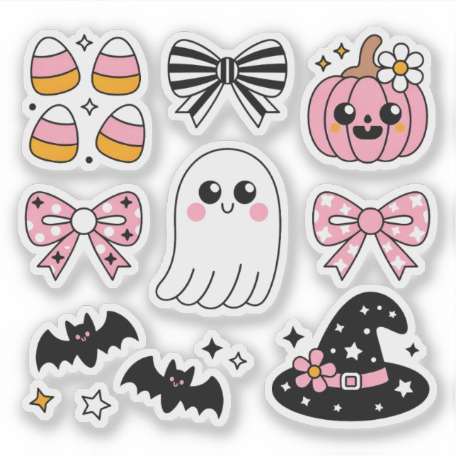 Halloween Stickers Aufkleber (Vorderseite)