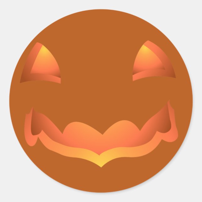 Halloween Stickers Personalisiert Pumpkin Stickers (Vorderseite)