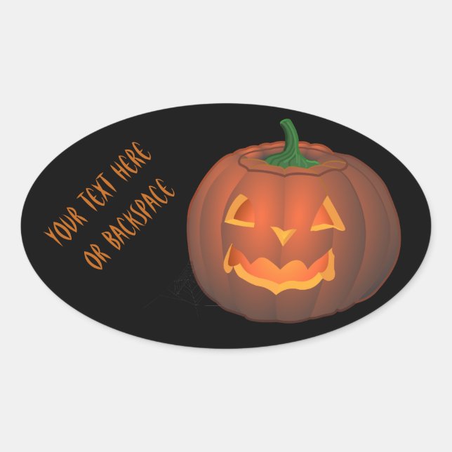 Halloween Stickers Personalisiert Pumpkin Stickers (Vorderseite)