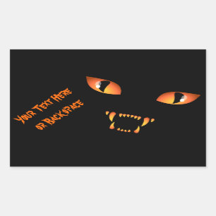 Halloween Stickers Personalisiert Spooky Cat Stick