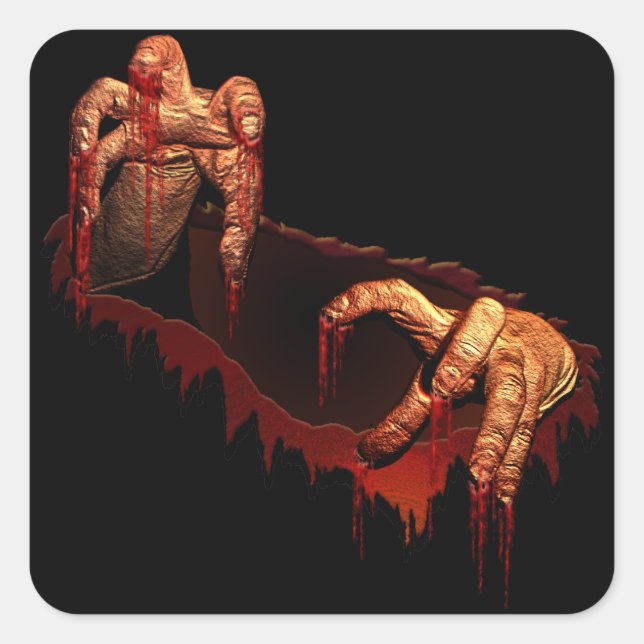 Halloween Stickers Personalisiert Zombie Stickers (Vorderseite)