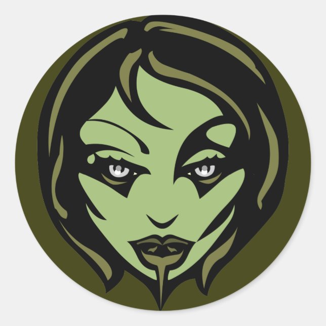 Halloween Stickers Personalisiert Zombie Stickers (Vorderseite)