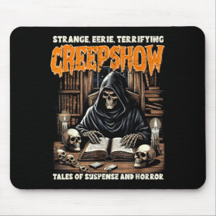 Halloween Stimmung Grusel Lesen Skelett Hexen Show Mousepad