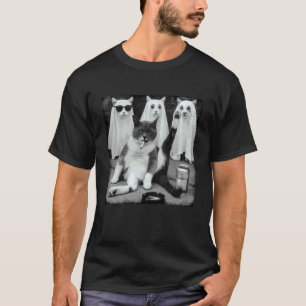 Halloween Stimmung Grusel Saison Boo Katze Meme Ka T-Shirt