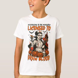 Halloween Stimmung Grusel Saison Krankenschwester T-Shirt