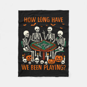 Halloween Stimmung Mahjong Liebhaber Wie Lange Sch Fleecedecke