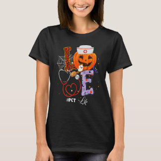 Halloween-Stimmung PCT Leben Kürbis-Krankenschwest T-Shirt