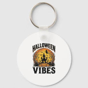 Halloween-Stimmung Vintage-Geister-Mond-Shirt-Desi Schlüsselanhänger