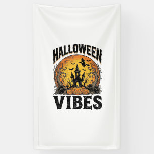 Halloween-Stimmung Vintage Verfluchter Mond-Shirt- Banner