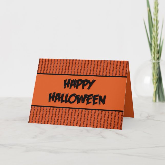 Halloween-Stitches Karte (Vorderseite)