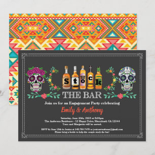 Halloween Stock der Bar-Verlobungsparty Einladung