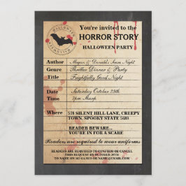 Halloween-Story-Party Einladung