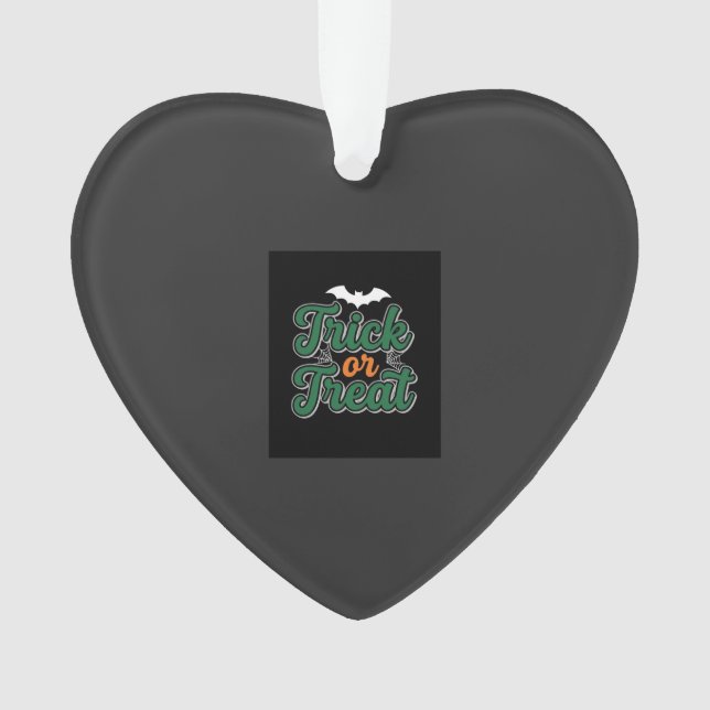 Halloween Streich oder Sauber Fledermaus-Webdesign Ornament (Vorderseite)