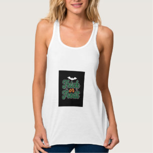 Halloween Streich oder Sauber Fledermaus-Webdesign Tank Top