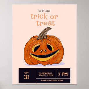 Halloween-Streich oder Süßigkeiten-Party, Hallowee Poster