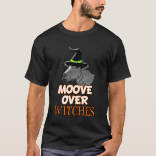 Halloween-Streich Süßigkeit Kuh Bewegung Hexe T-Shirt
