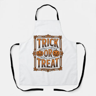 Halloween-Streich Süßigkeit Kürbis Schädel Vintage Schürze