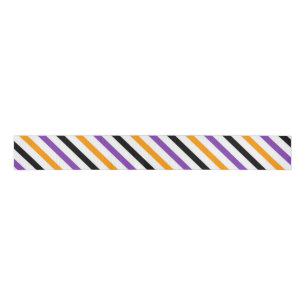 Halloween Streifen – Kräftiges diagonales Muster Ripsband