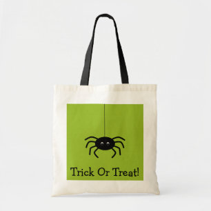 Halloween-Streifen-Spinnen-Trick-oder Tragetasche